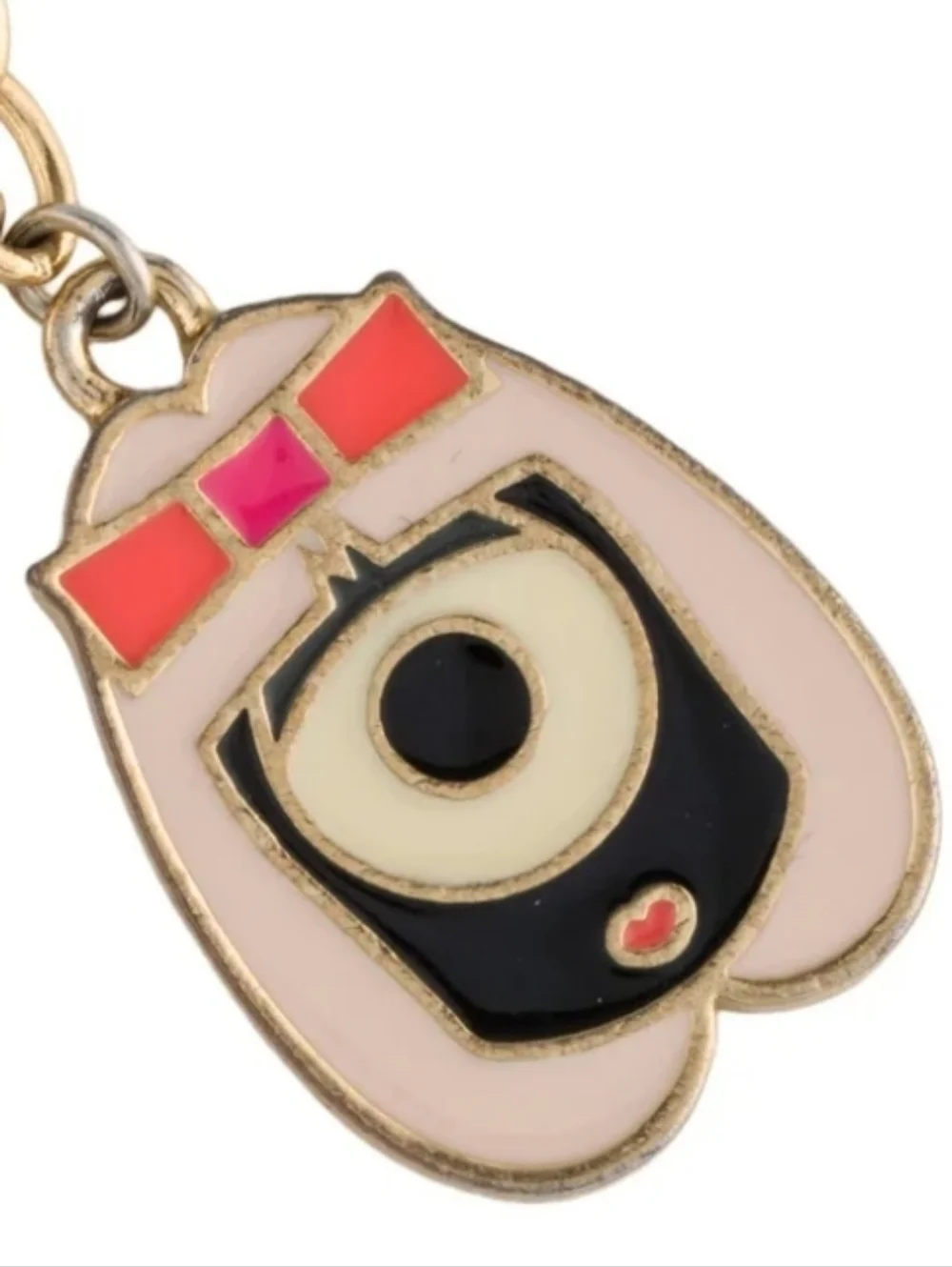 Kate Spade NY x Darcel Gold Tone Enamel Charm Bracelet-heart, spade, apple & Bag - Picture 4 of 5